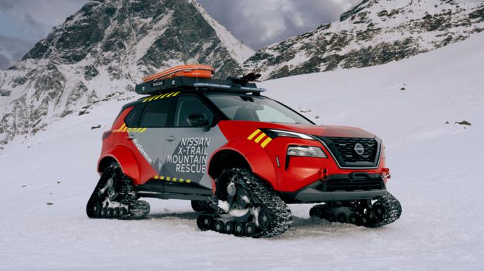 Tο Nissan X-Trail έγινε το απόλυτο ασθενοφόρο για τα χιονισμένα βουνά
